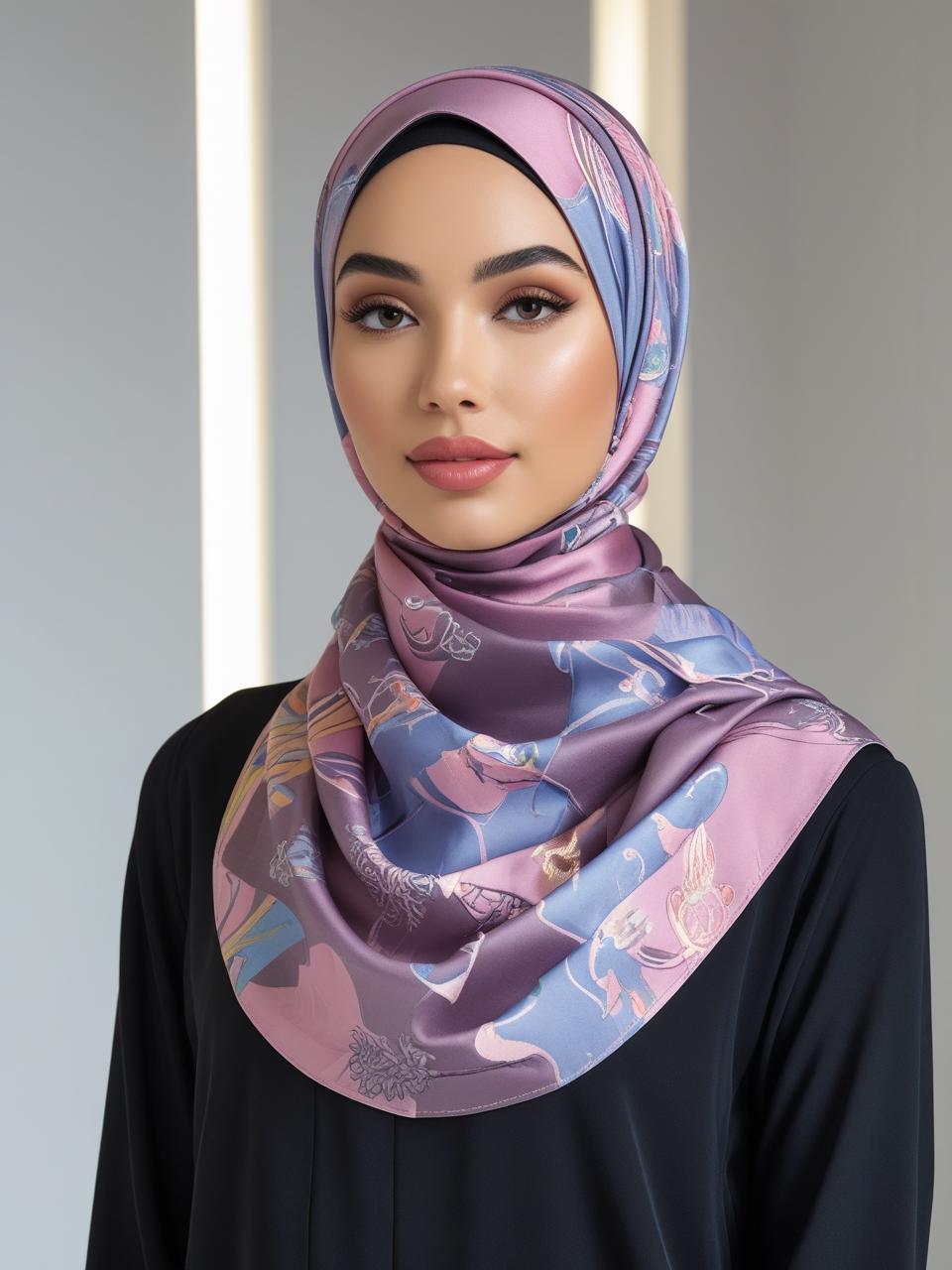 I need website banner picture of muslim hijab product with nice looking background professional model (3)